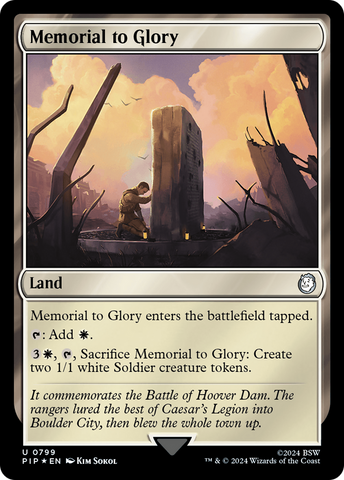{C} Memorial to Glory (Surge Foil) [Fallout][PIP 799]