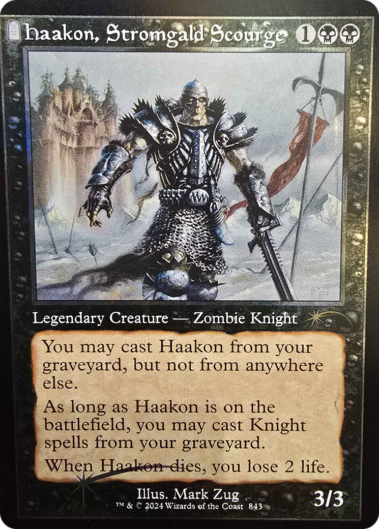 Haakon, Stromgald Scourge (Retro Frame) [SLD 843] : (tombstone) Foil