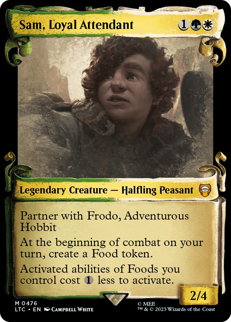 {R} Sam, Loyal Attendant [The Lord of the Rings: Tales of Middle-Earth Commander Showcase Scrolls][LTC 476]