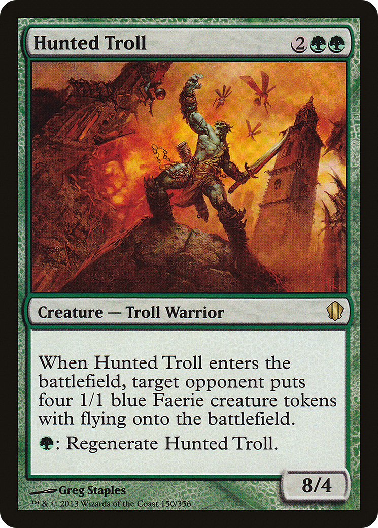 {R} Hunted Troll [Commander 2013][C13 150]