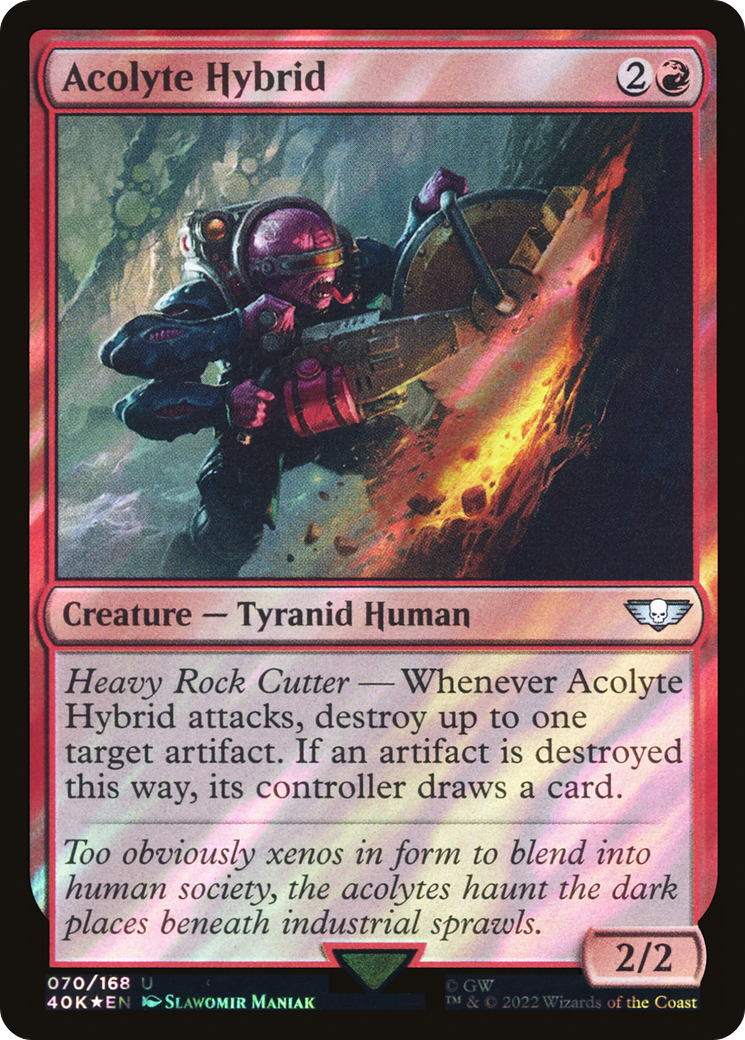 {C} Acolyte Hybrid (Surge Foil) [Universes Beyond: Warhammer 40,000][SF 40K 070]