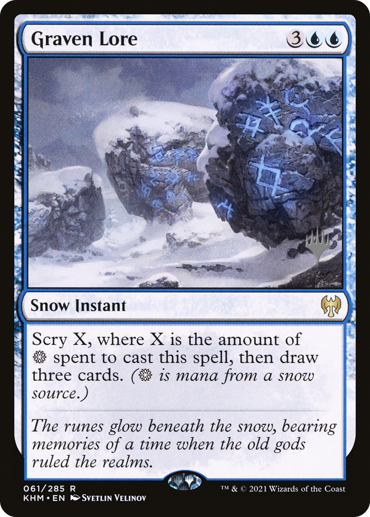 {R} Graven Lore (Promo Pack) [Kaldheim Promos][PP KHM 061]