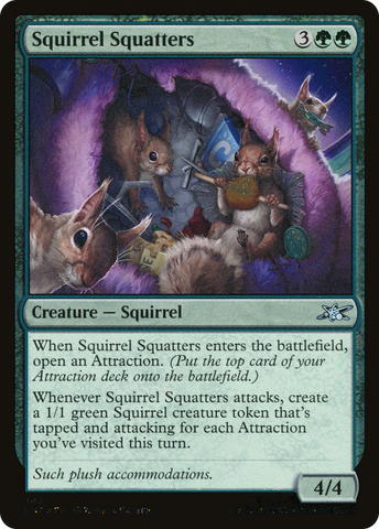 {C} Squirrel Squatters (Galaxy Foil) [Unfinity][UNF 442]