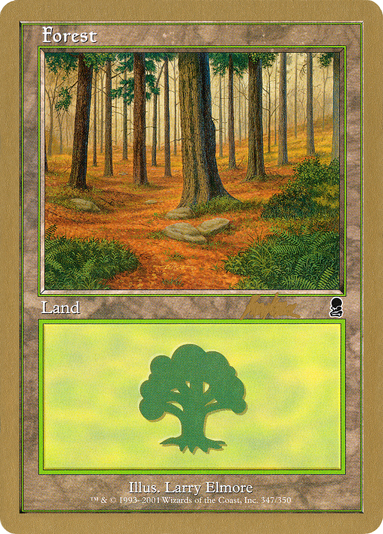 {B}[GB WC02 BK347] Forest (bk347) (Brian Kibler) [World Championship Decks 2002]
