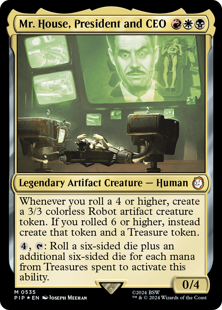 {R} Mr. House, President and CEO (Surge Foil) [Fallout][PIP 535]
