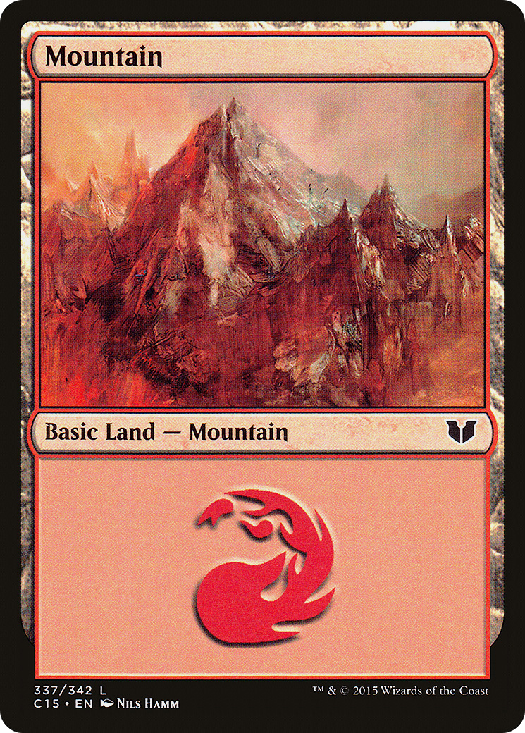 {B}[C15 337] Mountain (337) [Commander 2015]