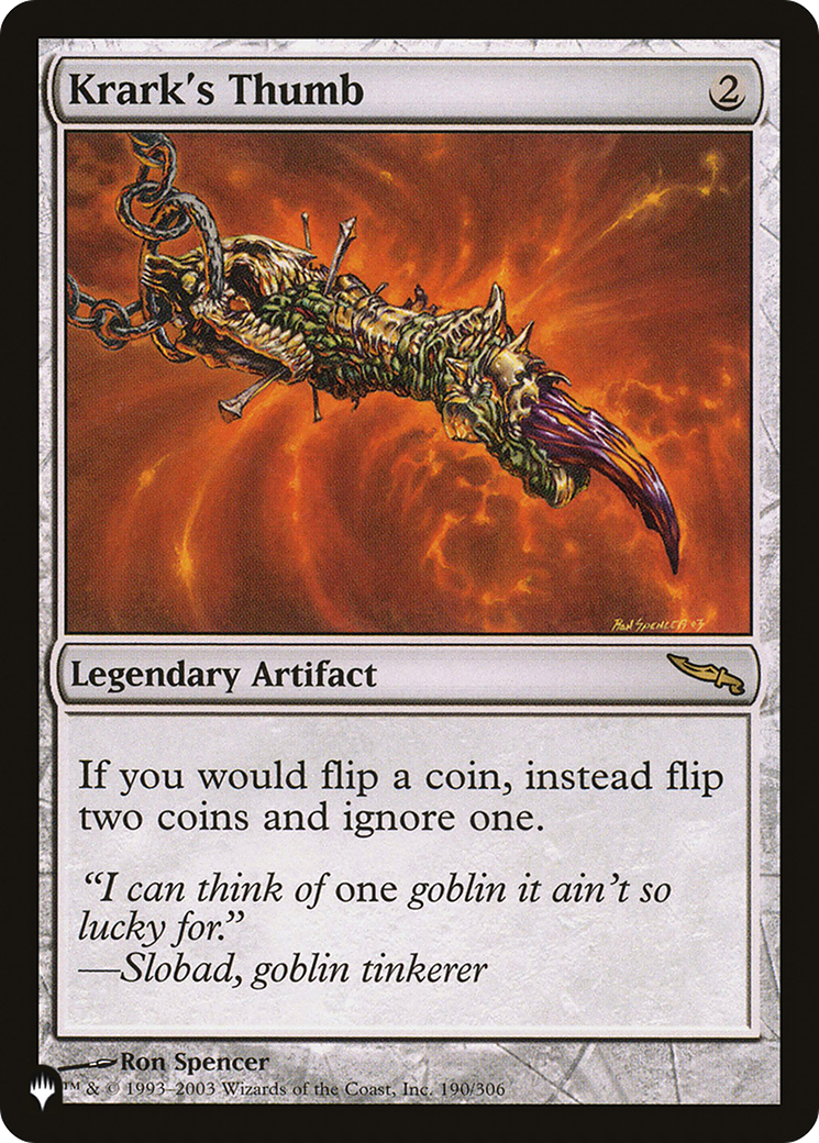 Krark's Thumb [LIST 190/306]