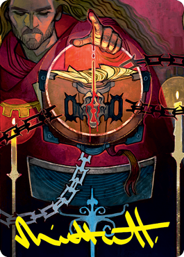 {A} Sign in Blood Art Card (Gold-Stamped Signature) [Strixhaven: School of Mages Art Series][GS ASTX 072]
