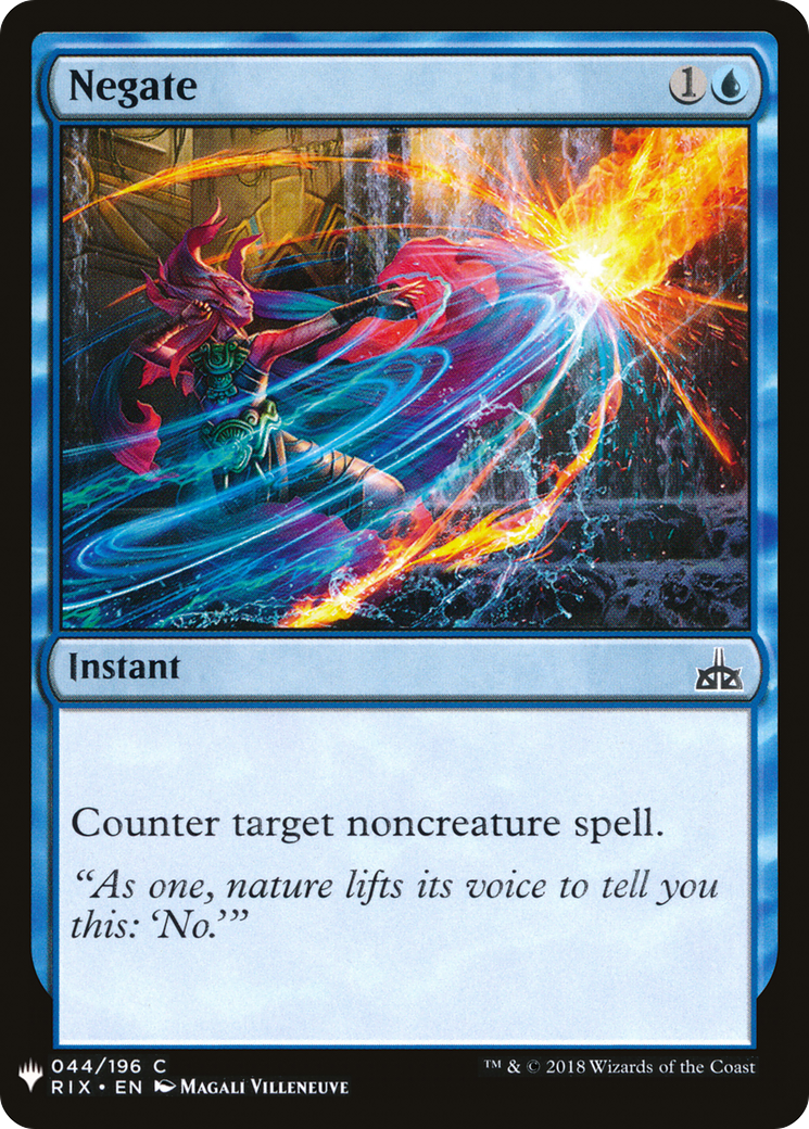 {C} Negate [Mystery Booster][LS RIX 044]