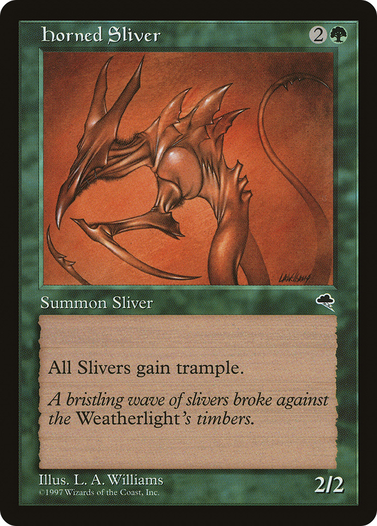 {C} Horned Sliver [Tempest][TMP 234]