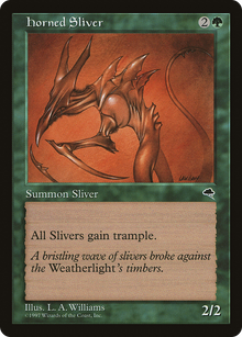 {C} Horned Sliver [Tempest][TMP 234]