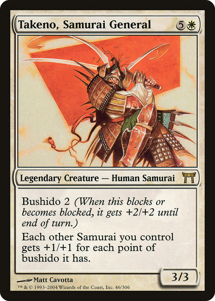 {R} Takeno, Samurai General [Champions of Kamigawa][CHK 046] - Misty Mountain Games