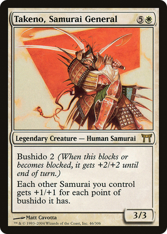 {R} Takeno, Samurai General [Champions of Kamigawa][CHK 046]
