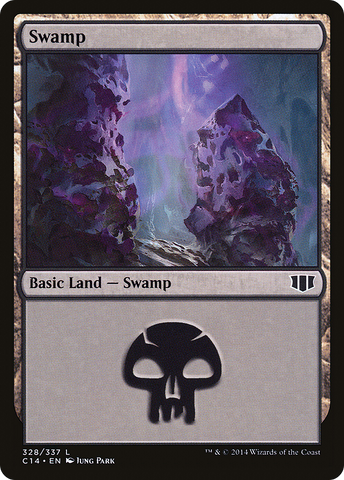 {B}[C14 328] Swamp (328) [Commander 2014]