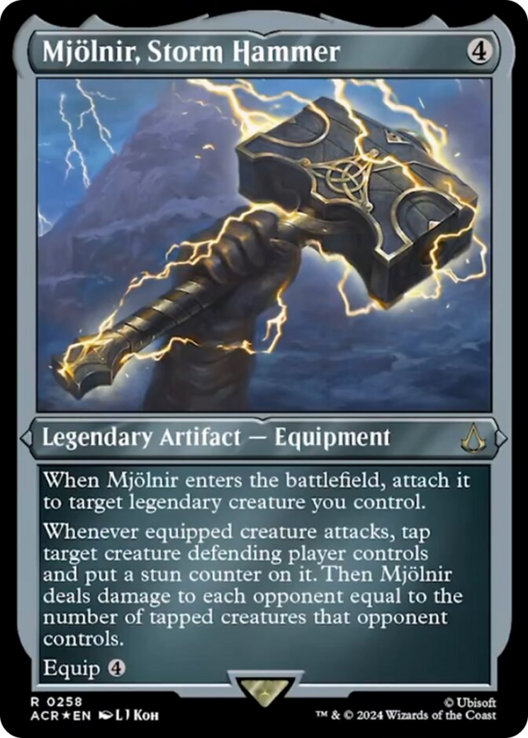 {R} Mjolnir, Storm Hammer (Foil Etched) [Assassin's Creed][ACR 258]