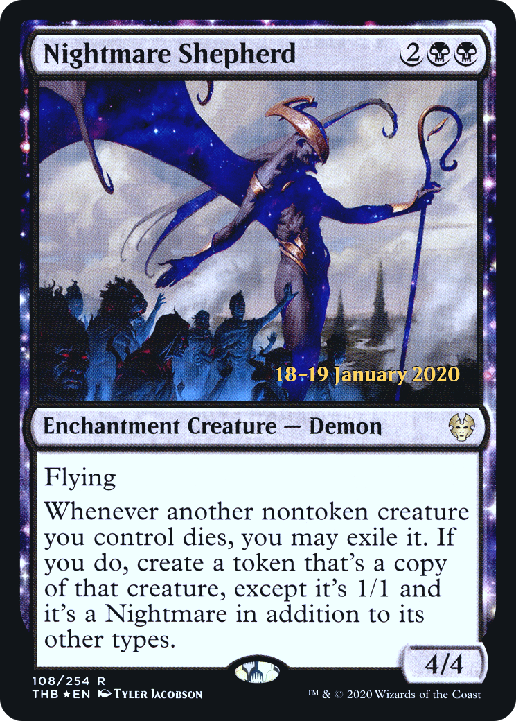{R} Nightmare Shepherd [Theros Beyond Death Prerelease Promos][PR THB 108]