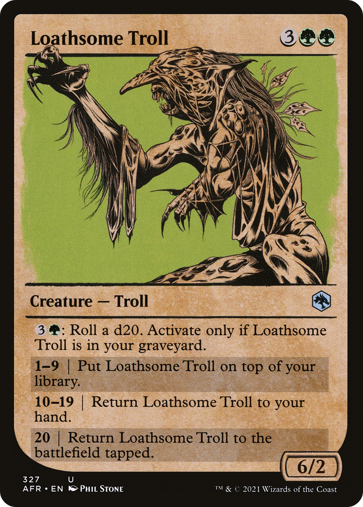 {C} Loathsome Troll (Showcase) [Dungeons & Dragons: Adventures in the Forgotten Realms][AFR 327]
