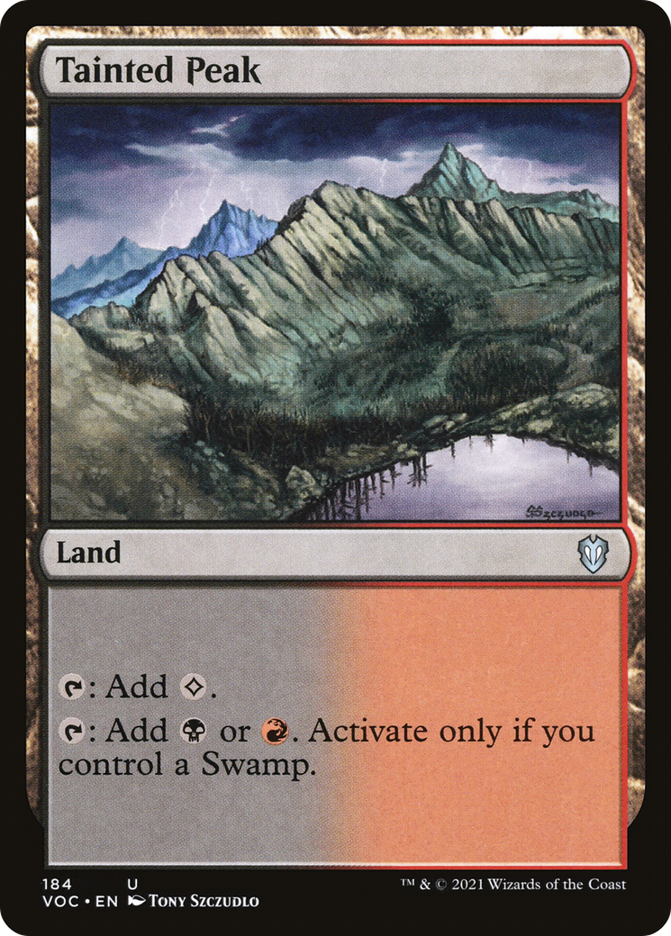 {C} Tainted Peak [Innistrad: Crimson Vow Commander][VOC 184]