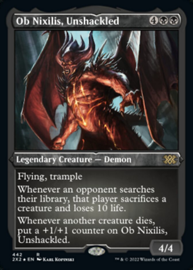 {R} Ob Nixilis, Unshackled (Foil Etched) [Double Masters 2022][2X2 442]