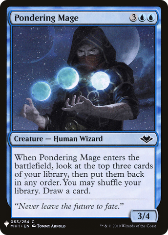 {C} Pondering Mage [Mystery Booster][LS MH1 063]