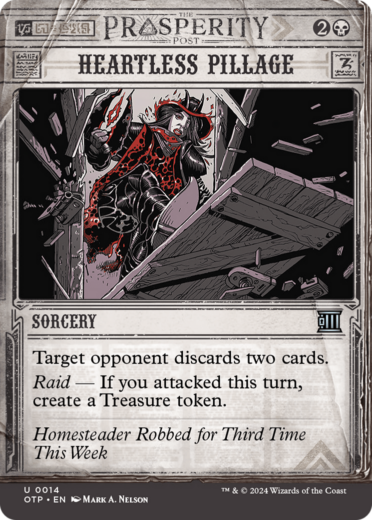 {C} Heartless Pillage [Outlaws of Thunder Junction: Breaking News][OTP 014]