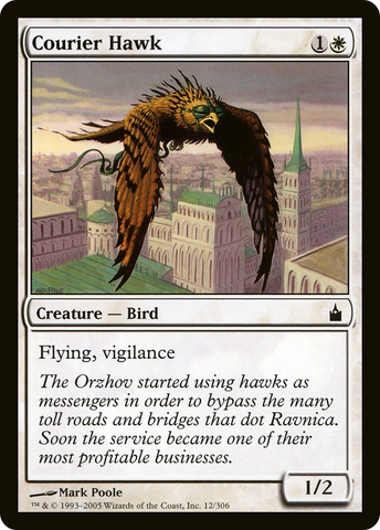 {C} Courier Hawk [Ravnica: City of Guilds][RAV 012]