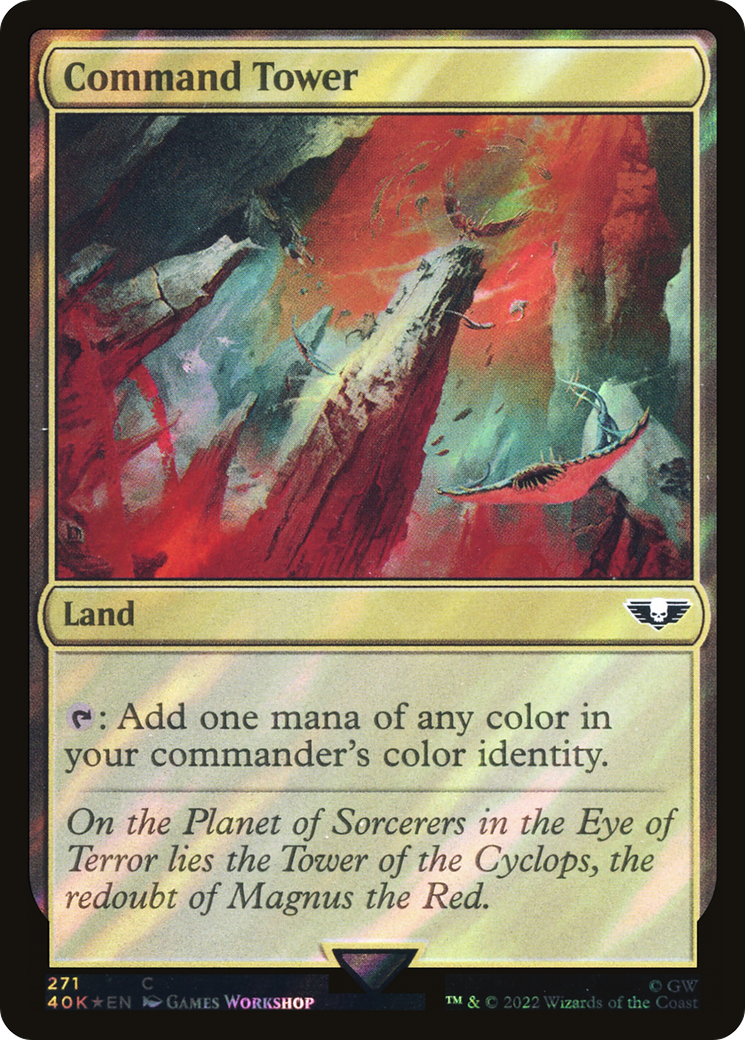 {C} Command Tower (271) (Surge Foil) [Universes Beyond: Warhammer 40,000][SF 40K 271]