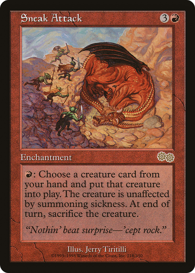 {R} Sneak Attack [Urza's Saga][USG 218]