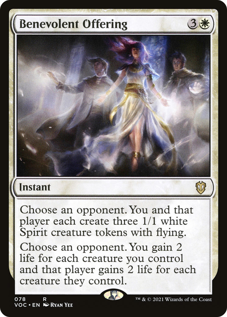 {R} Benevolent Offering [Innistrad: Crimson Vow Commander][VOC 078]