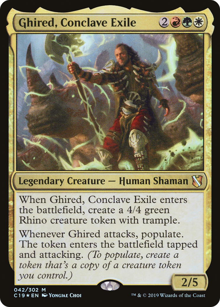{R} Ghired, Conclave Exile [Commander 2019][C19 042]