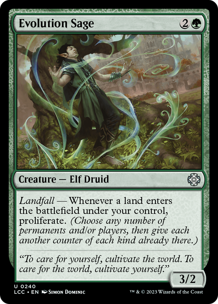 {C} Evolution Sage [The Lost Caverns of Ixalan Commander][LCC 240]