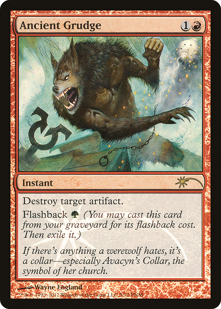 {R} Ancient Grudge [Friday Night Magic 2012][PA F12 005]