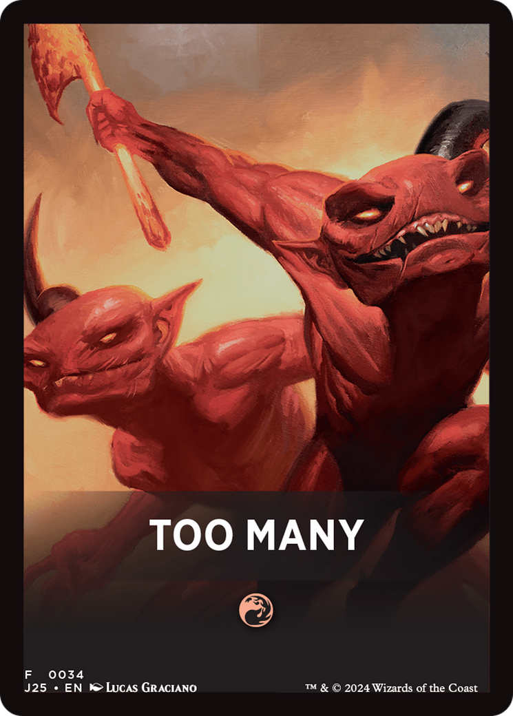 {C} Too Many Theme Card [Foundations Jumpstart Front Cards][FC TJ25 034]