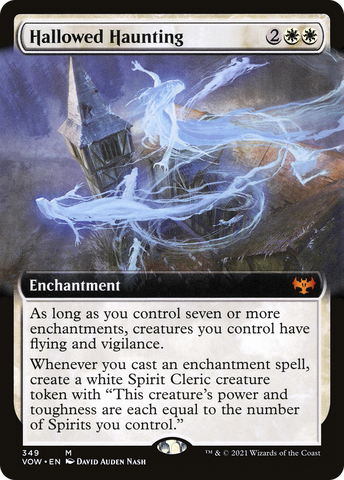 {R} Hallowed Haunting (Extended Art) [Innistrad: Crimson Vow][VOW 349]