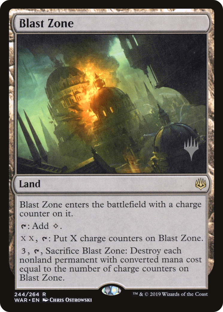 {R} Blast Zone (Promo Pack) [War of the Spark Promos][PP WAR 244]
