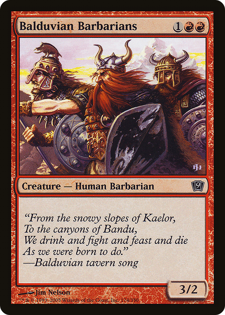 {C} Balduvian Barbarians [Ninth Edition][9ED 174]