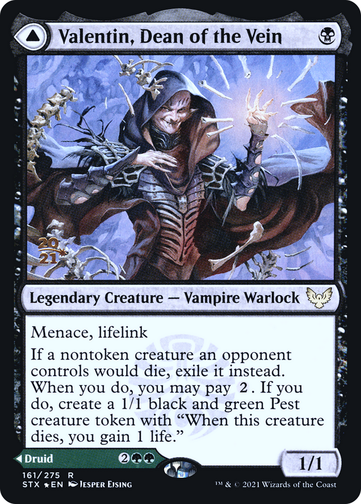 {R} Valentin, Dean of the Vein // Lisette, Dean of the Root [Strixhaven: School of Mages Prerelease Promos][PR STX 161]