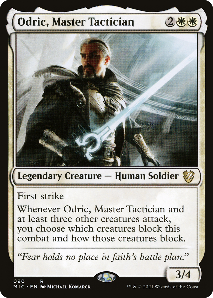 {R} Odric, Master Tactician [Innistrad: Midnight Hunt Commander][MIC 090]