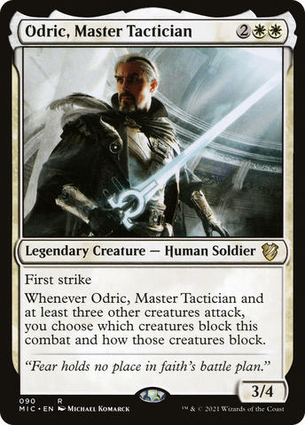 {R} Odric, Master Tactician [Innistrad: Midnight Hunt Commander][MIC 090]