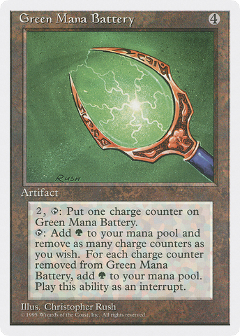 {R} Green Mana Battery [Fourth Edition][4ED 323]
