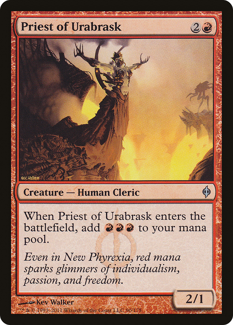 {C} Priest of Urabrask [New Phyrexia][NPH 090]