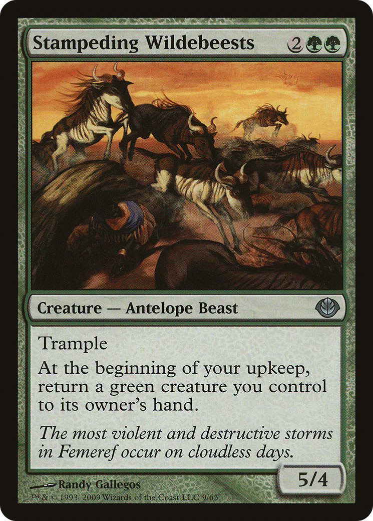 {C} Stampeding Wildebeests [Duel Decks: Garruk vs. Liliana][DDD 009] - Misty Mountain Games