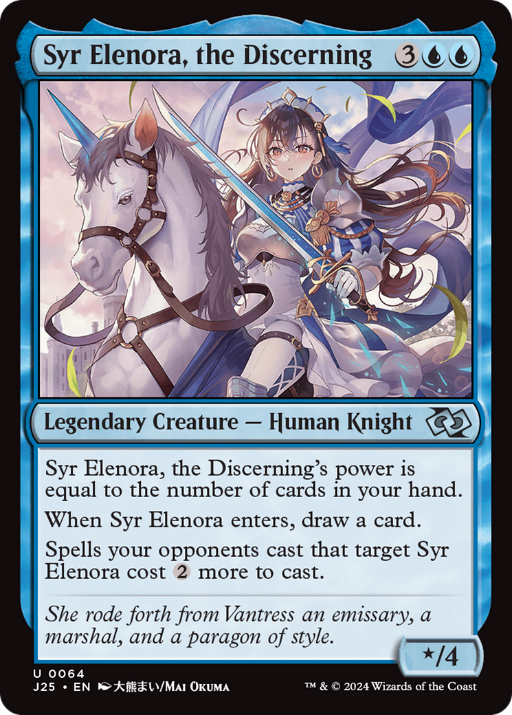 {C} Syr Elenora, the Discerning (Anime) [Foundations Jumpstart][J25 064]