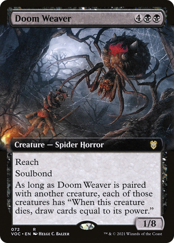 {R} Doom Weaver (Extended Art) [Innistrad: Crimson Vow Commander][VOC 072]