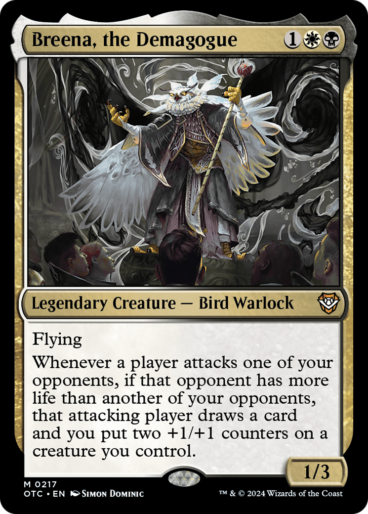 {R} Breena, the Demagogue [Outlaws of Thunder Junction Commander][OTC 217]
