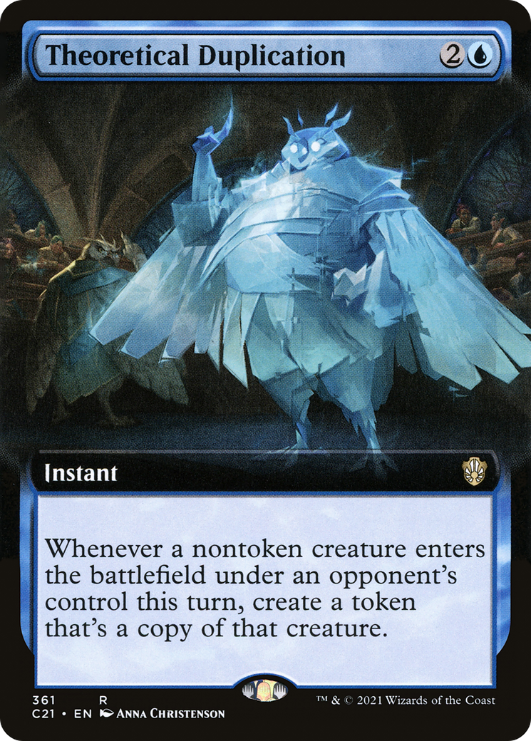 {R} Theoretical Duplication (Extended Art) [Commander 2021][C21 361]