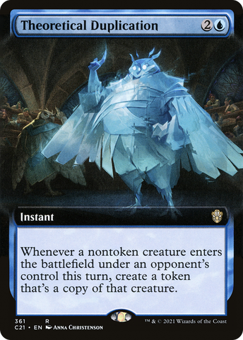 {R} Theoretical Duplication (Extended Art) [Commander 2021][C21 361]
