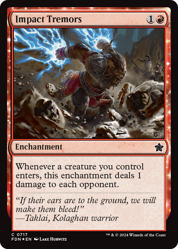 {@C} Impact Tremors [Foundations][FDN 717]