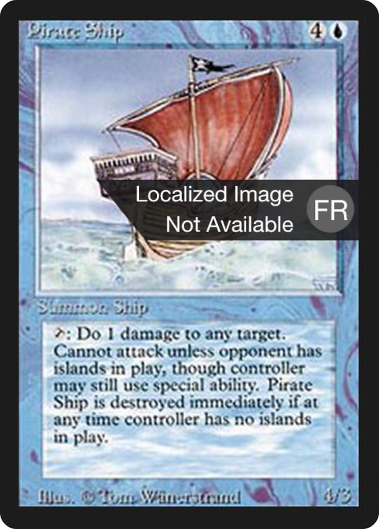 {F} Pirate Ship [Foreign Black Border][FBB 3ED 072]