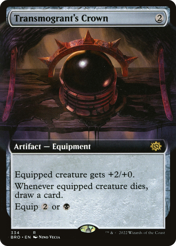 {R} Transmogrant's Crown (Extended Art) [The Brothers' War][BRO 334]